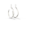Eden - 18k White Gold Large Hoop Earring - Csilla Jewelry
