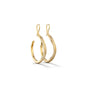 Eden - Small Hoop 18k Yellow Gold Diamond Earring - Csilla Jewelry
