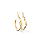 Eden - 18k White Gold Small Hoop Earring - Csilla Jewelry