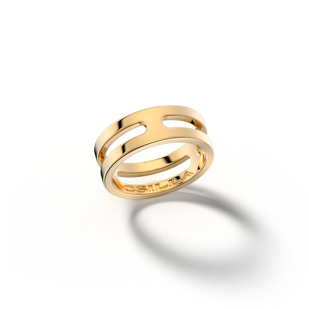 Me&I Yellow Gold Thin Ring