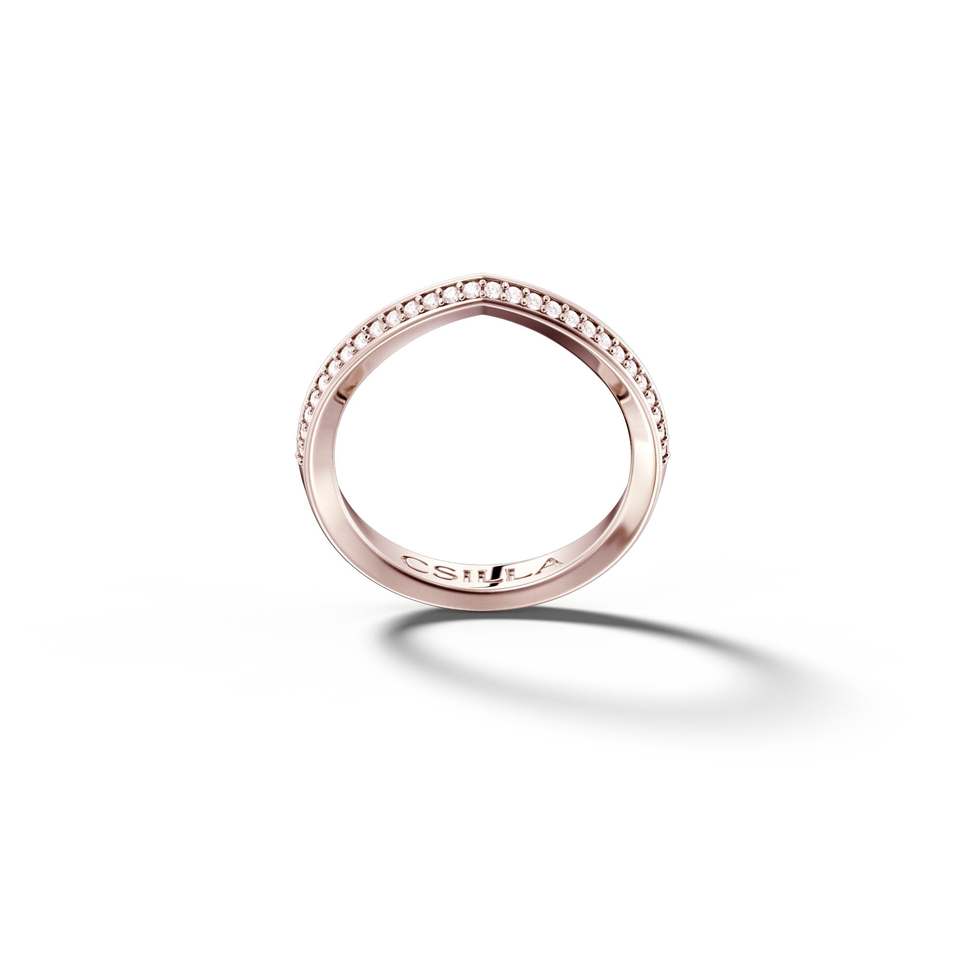 Eden - 18k White Gold Diamond Ring - Csilla Jewelry
