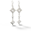 Csillag Orionis - White Gold Diamond Earring Long - Csilla Jewelry