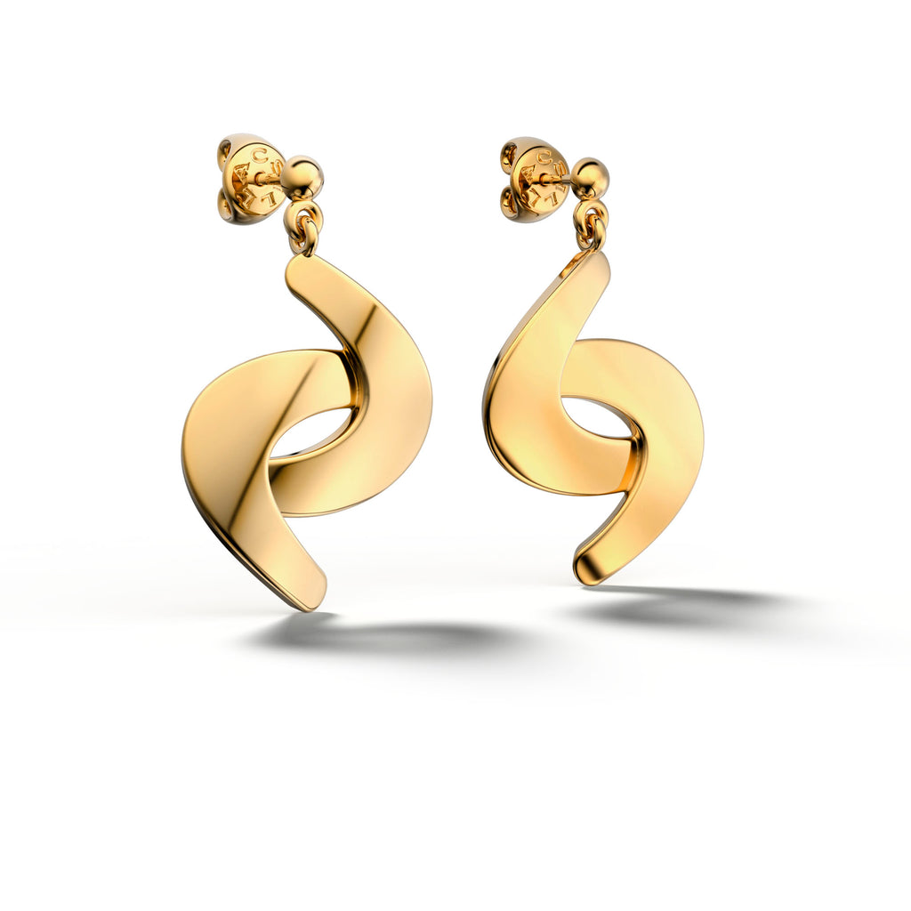 Me&I Twist - 18k Yellow Gold Earring