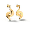 Me&I Twist 18k White Gold Earring - Csilla Jewelry