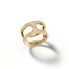 Me&I - Yellow Gold Diamond Ring Large - Csilla Jewelry