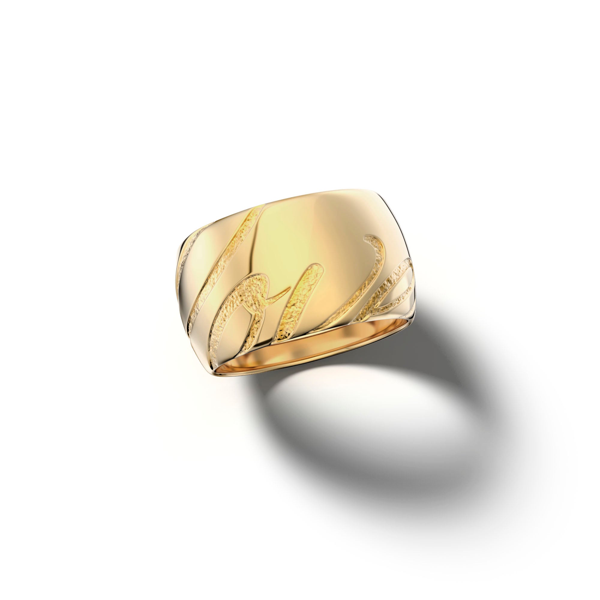 Love - Yellow Gold Ring 18k - Csilla Jewelry