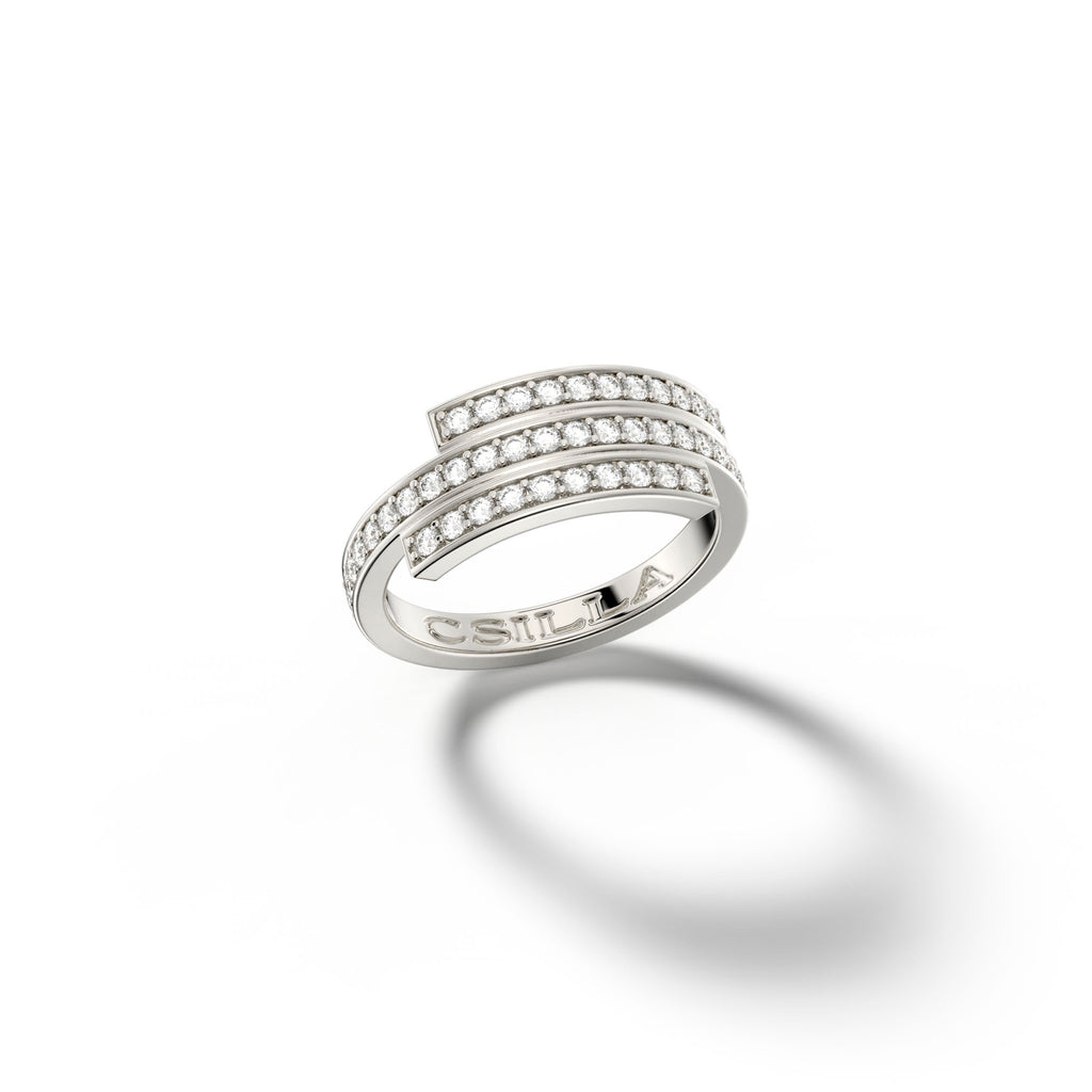 Issimo White Gold Diamond Ring 18k