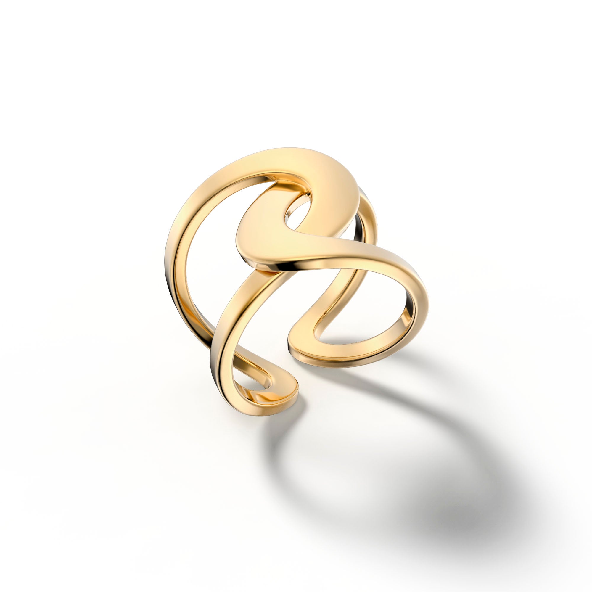 Me&I Twist - 18k Yellow Gold Ring - Csilla Jewelry