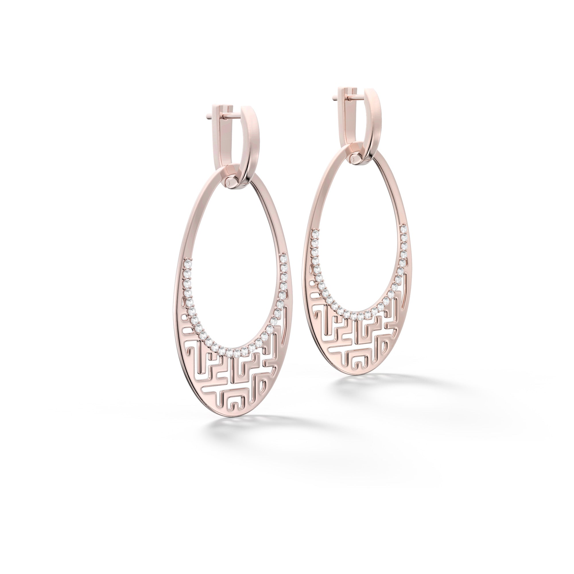 'A-Māz-Me' Cleo - Rose Gold Diamond Earring